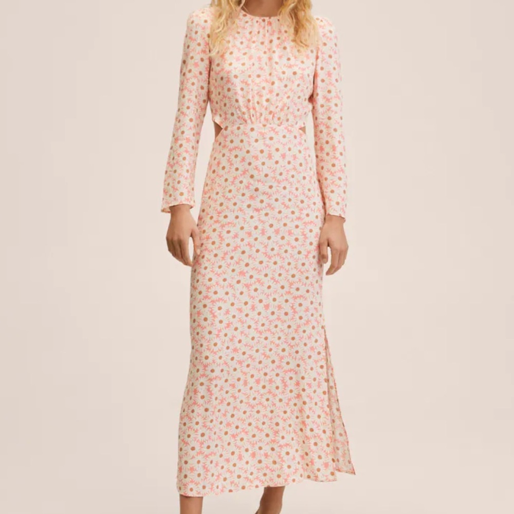 Mango Flowy dress with openings